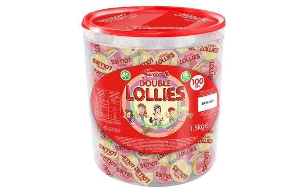 Swizzels Lollipop Double Lollies 100 Stück