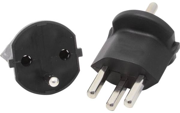 Max Hauri Fixadapter Schuko – Typ 23 Schwarz