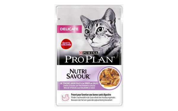 Purina Pro Plan Nassfutter Delicate Truthahn, 26 x 85 g