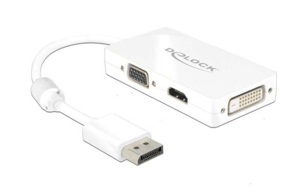 Delock Adapter DisplayPort – HDMI/VGA/DVI-D