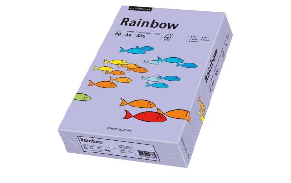 Rainbow Papier FSC A4 80g, violett 500 Blatt PAPYRUS 88042564