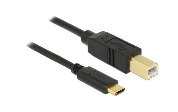 Delock USB 2.0-Kabel USB C – USB B 4 m