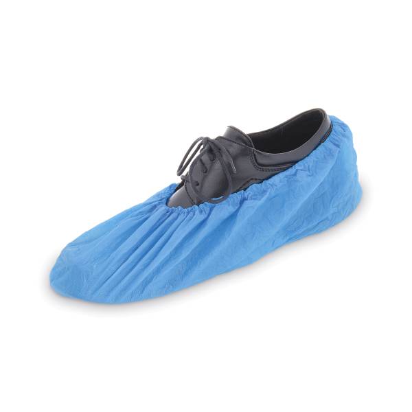 Überschuh (CPE) Einweg blau – 100 Stück
