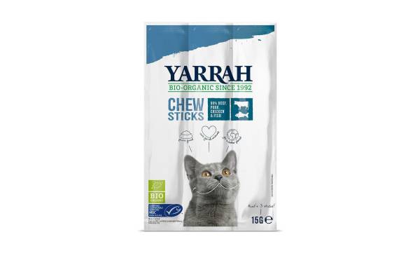 Yarrah Chew Sticks Bio-Kaustangen für Katzen, 15 g