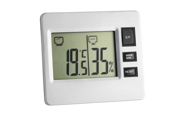 TFA Dostmann Thermo-/Hygrometer Digital, Silber