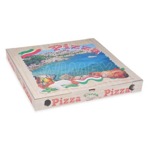Pizzakarton aus Mikrowellpappe 50 x 50 x 5 cm – 100 Stück