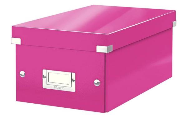 Click &amp; Store DVD-Box pink 206x135x320mm LEITZ 60420023