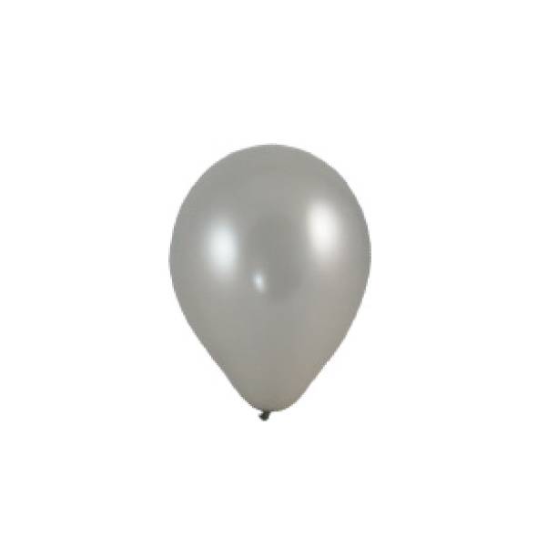 Luftballon silber 25cm M - 10 Stück