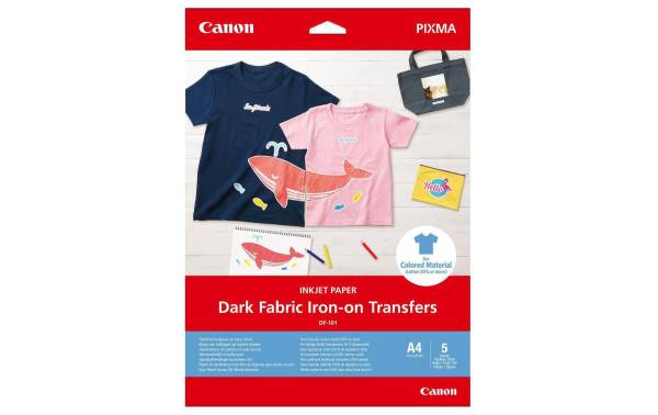 Iron-on T-Shirt A4 Dark Fabric 5 Blatt CANON DF101A4