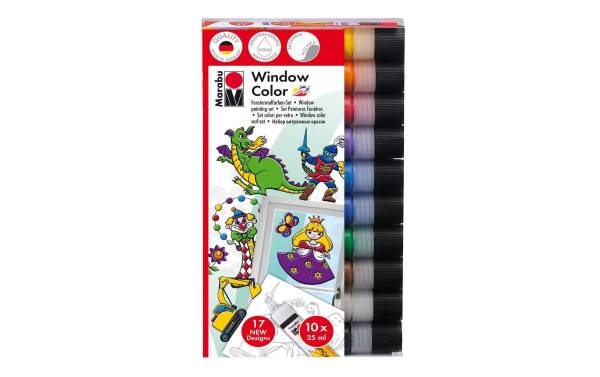 Marabu KiDS Window Color, 10er Set, farbig sortiert