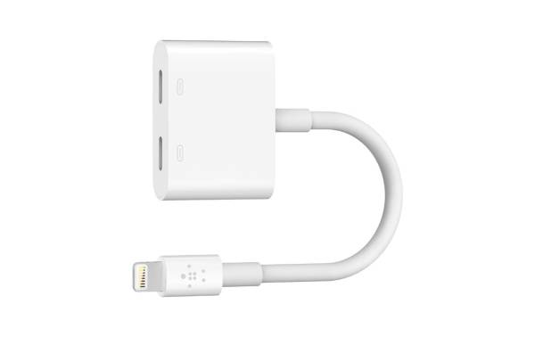 Belkin Lightning Audio + Charge RockStar (Lightning Adapter) – white