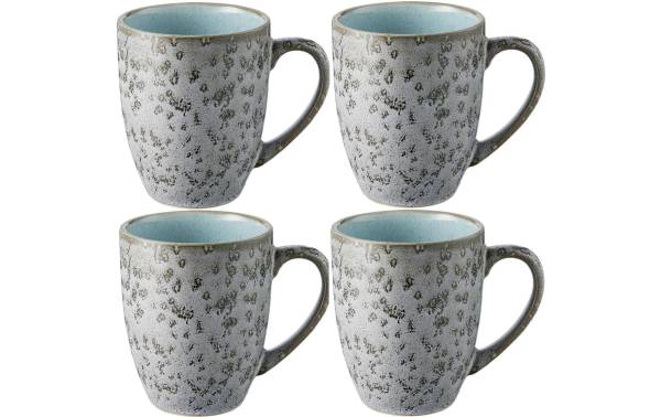 Bitz Kaffeetasse 300 ml, 4 Stück, Grau/Hellblau