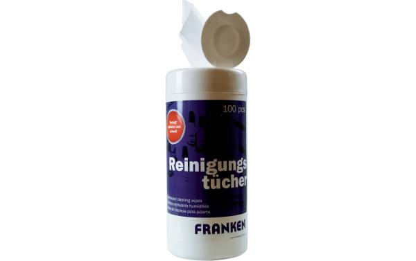 FRANKEN Tafel-Reinigungstücher, getränkt, 100er Spenderdose