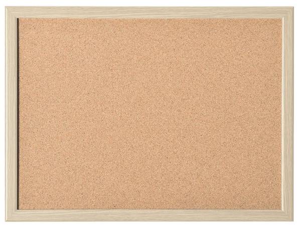 magnetoplan Korktafel mit Holzrahmen, (B)1.000 x (H)600 mm