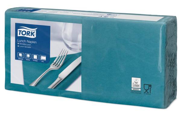 TORK-477845 Lunchservietten Blaugrün –