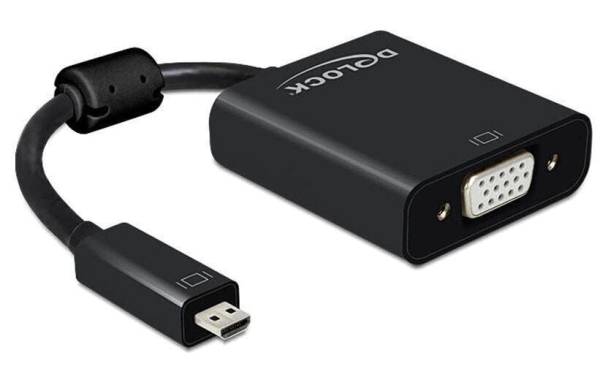 Delock Adapterkabel Micro-HDMI – VGA mit Audio