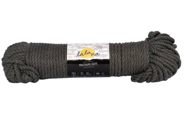 lalana Wolle Makramee Rope 5 mm, 330 g, Khaki