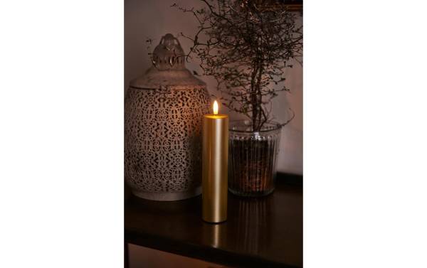 Sirius LED-Kerze Sille Exclusive, Ø 5 x 20 cm, Gold