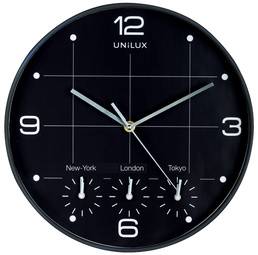 UNiLUX Wanduhr/Quarzuhr "ON TIME", Durchm.: 305 mm, schwarz
