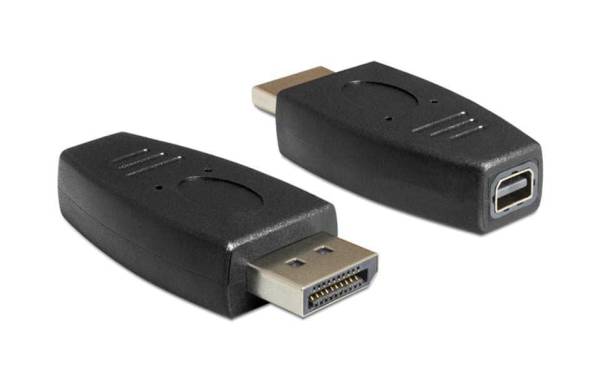 Delock Adapter DisplayPort – Mini-DisplayPort schwarz