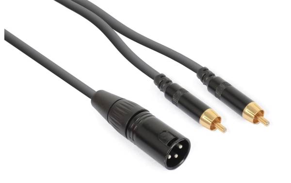 PD Connex CX58-1 XLR 3 Pole, male – Cinch 1.5 m