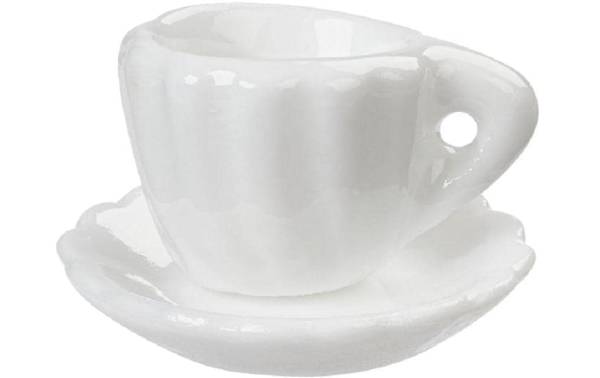 HobbyFun Mini-Utensilien Kaffeetasse Weiss