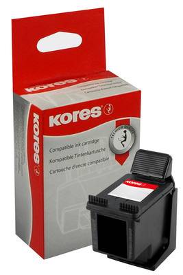 KORES Tinte refill 901XL schwarz CC654AEKOR zu HP OJ J4580 21ml