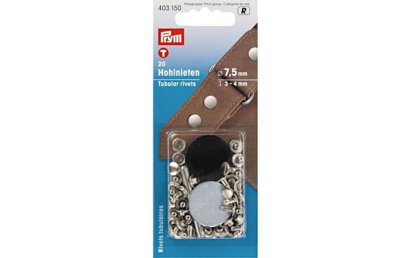 Prym Hohlnieten 3-4 mm, 20 Stück