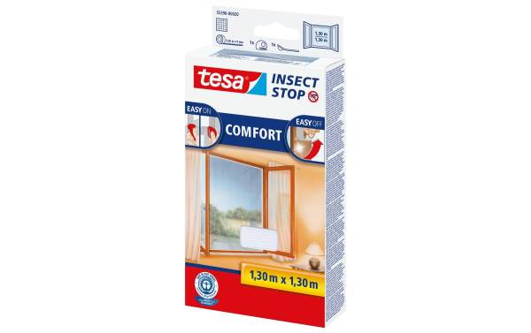 tesa Fliegengitter COMFORT für Fenster, 1,30 m x 1,30 m