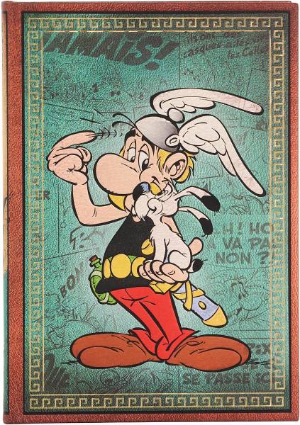 PAPERBLANKS Notizbuch Asterix Midi PB9699-3 liniert, blau 144 Seiten
