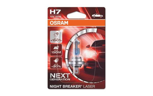 OSRAM H7 Halogenlicht Night Breaker PKW
