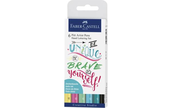 Pitt Art Pen Handlettering Pastel 6 Stück FABER-CA. 267116