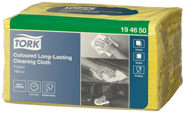 TORK-194650 Langlebige Farbige Reinigungstücher – W8 – Gelb
