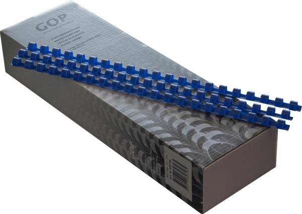 Plastikbinderücken 8mm, blau 100 Stück GOP 20729