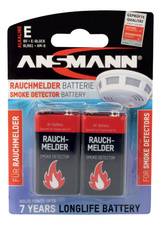 ANSMANN Alkaline Batterie, E-Block 6LR61, 9 Volt 2er Blister