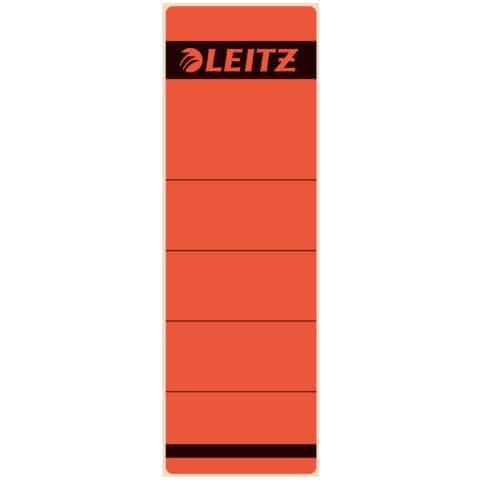 LEITZ Ordnerrücken-Etikett, 61 x 192 mm, kurz, breit, rot