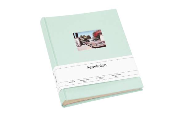 Semikolon Fotoalbum Finestra Medium Moos, 80 cremeweisse Seiten