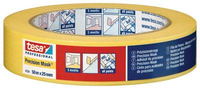 tesa Präzisions-Krepp 4334 Papierabdeckband, 30 mm x 50 m