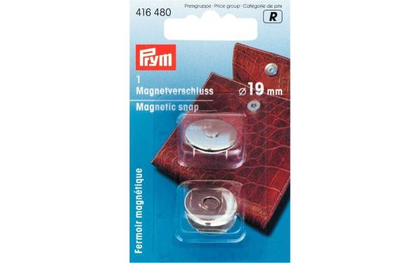 Prym Magnetverschluss 19 mm, Silber