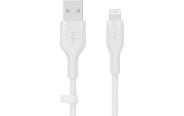 Belkin Boost Charge Flex USB-A to Lightning Cable, 1m – white