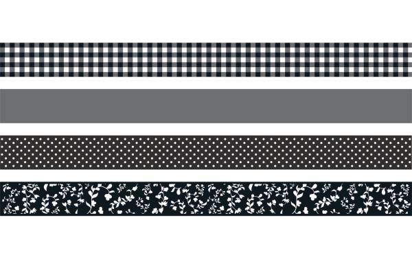 Heyda Washi Tape Colour Code Onyx Schwarz