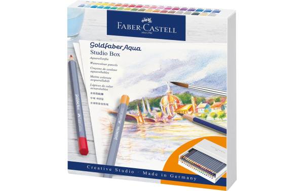 FABER-CASTELL Aquarellstifte GOLDFABER, Atelierbox