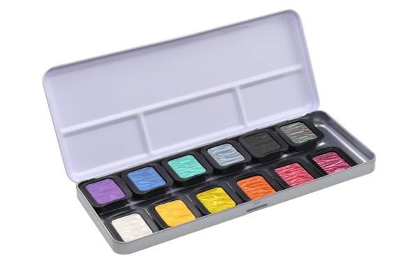 Perlglanzfarbe Finetec Essentials Rainbow 12 Farben TALENS F1200