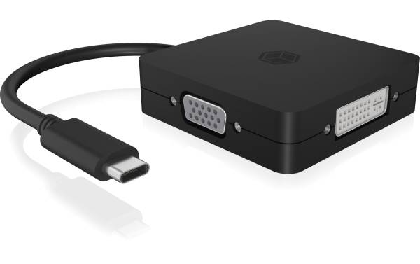 ICY BOX Adapter IB-DK1104-C USB Type-C – DisplayPort/DVI-D/HDMI/VGA