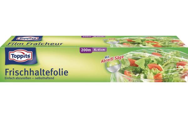 Toppits Frischhaltefolie XL 1 Stück, Transparent