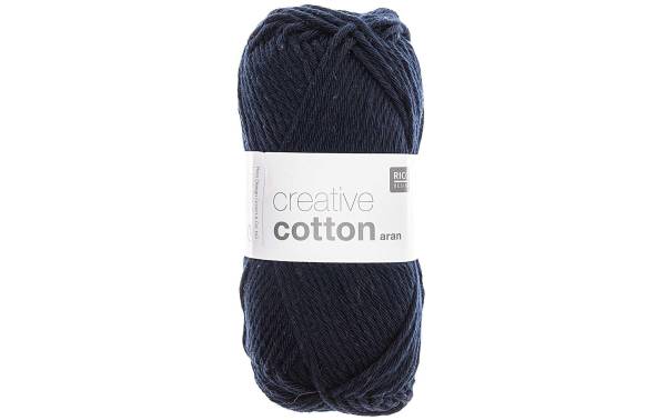 Rico Design Wolle Creative Cotton Aran 50 g Dunkelblau