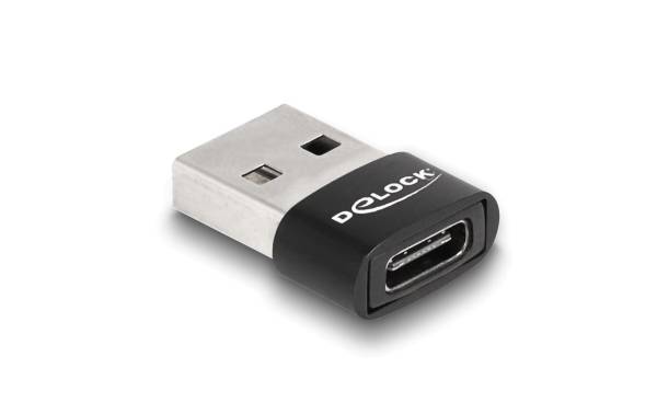 Delock USB 2.0 Adapter USB-A Stecker – USB-C Buchse
