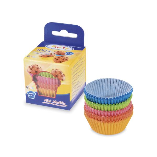 Gebäckkapsel (PAP) bunt gemischt 35 x 20 mm – 100 Stück