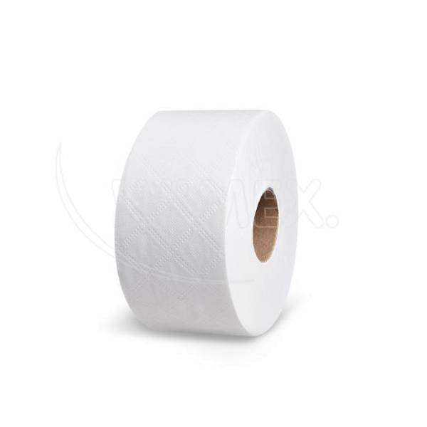 Toilettenpapier (Tissue) 2-lagig geprägt weiß JUMBO 18cm 100m – 12 Stück