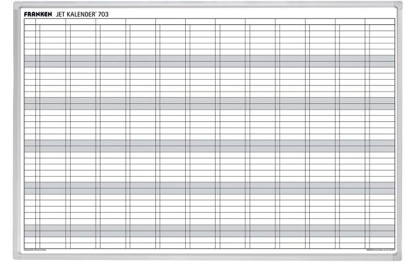 FRANKEN Planungstafel JetKalender, Jahreskalender, 12 Monate